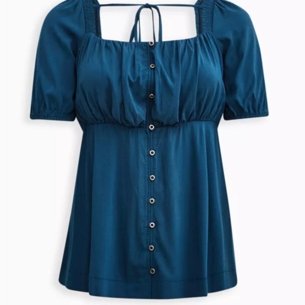 Torrid Teal Blouse